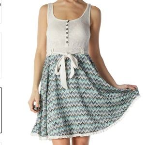 Free People Multi Color Tank Dress.